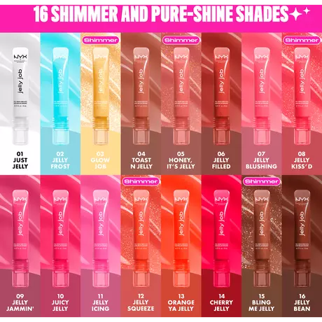 NYX Professional Makeup Jelly Job Lipgloss 12 Jelly Squeeze Oranje