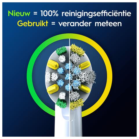 Oral-B Floss Action Opzetborstels Wit - 4 Stuks