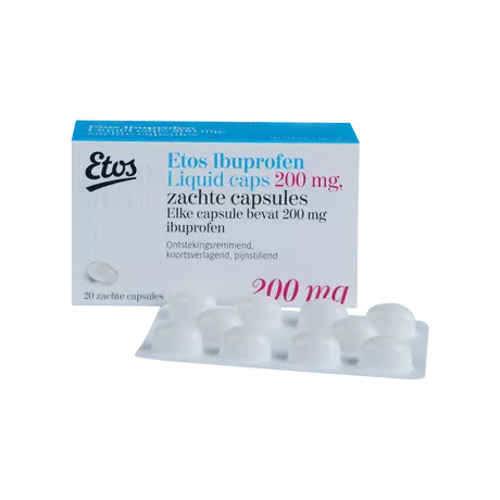Etos Ibuprofen 200 MG Liquid Capsules 20 stuks