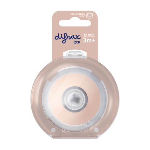 Difrax Mammafeel Flessenspeen Slow 3+ maanden Geschikt voor borst- en flesvoeding