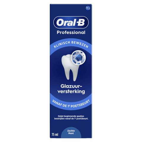 Oral-B Professional Glazuurversterkende Tandpasta Zachte Munt 75ML