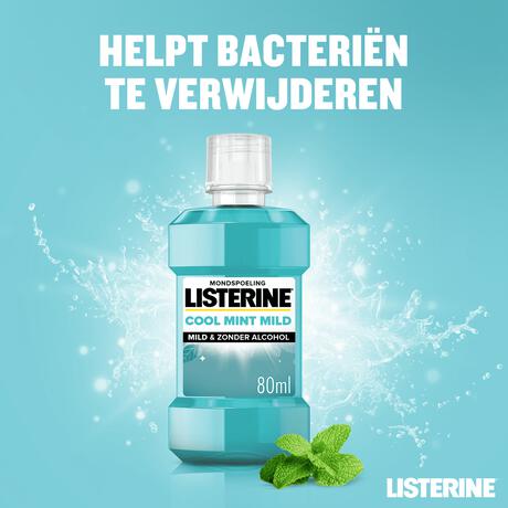 Listerine Mondwater Cool Mint Milde Smaak 80 ML