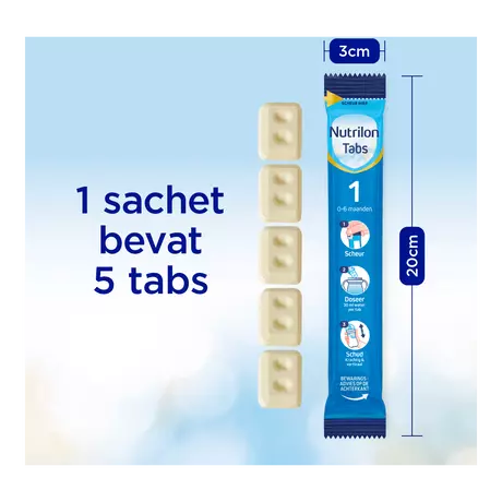 Nutrilon 1 Volledige Zuigelingenvoeding 0-6 Maanden Tabs 27 gram