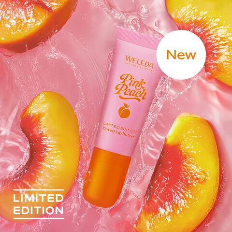Weleda Pink Peach Tinted Lip Balm Limited Edition