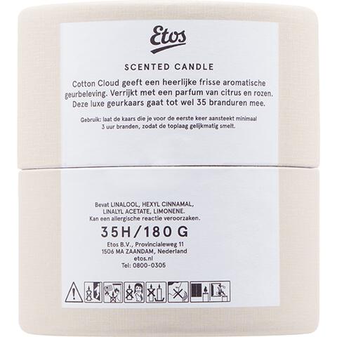 Etos Scented Glass In Sliding Tube Cotton Cloud