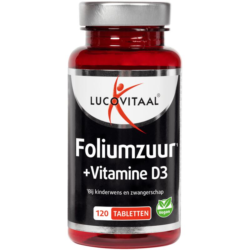 Lucovitaal Foliumzuur + D3 20 stuks