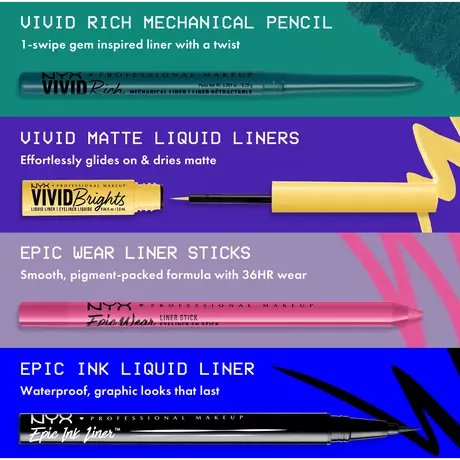 NYX Professional Makeup Vivid Rich Mechanical Pencil Sapphire Bling