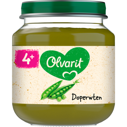 Olvarit Doperwten 4+ Maanden 125 gram