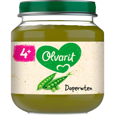 Olvarit Doperwten 4+ Maanden 125 gram