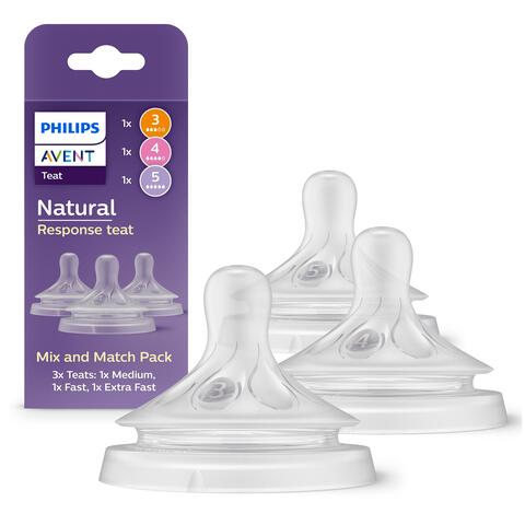 Philips Avent Natural Response Flesspeen Mix&Match 1m+SCY906/03