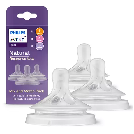 Philips Avent Natural Response Flesspeen Mix&Match 1M+ SCY906/03 3 stuks