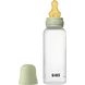 BIBS Babyfles Medium Flow Latex Sage incl. opvouwbaar trechtertje 270 ML