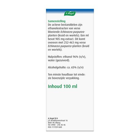 A.Vogel Echinaforce Bij Onvoldoende Weerstand En Griep Druppels 100 ML