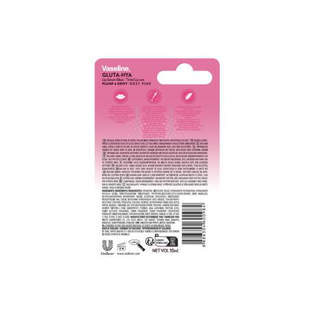 Vaseline Gluta Hya Lip Serum Gloss Rosy Pink 10 ML