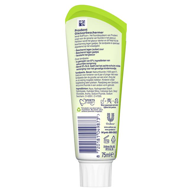 Prodent Kids 6+ jaar Glazuurbeschermer Tandpasta 75 ML