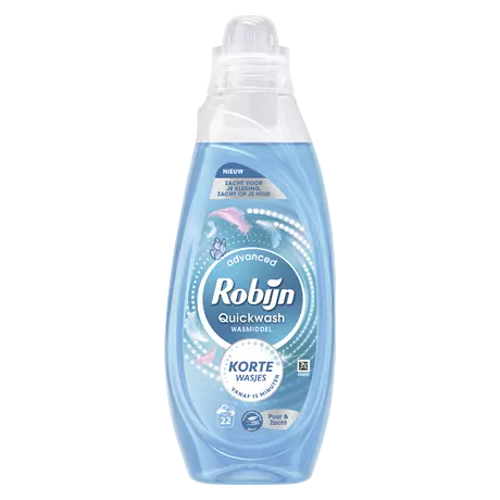 Robijn Quick Wash Vloeibaar Wasmiddel Puur & Zacht 837 ML