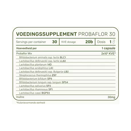 Nupure Probaflor Probiotica Capsules 30 stuks