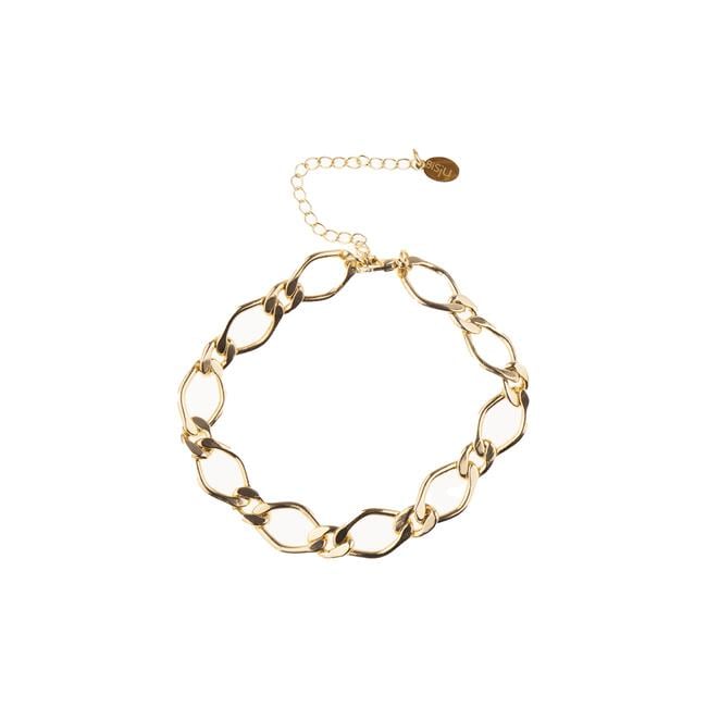 BiSjU Jewellery Armband Duo Links & Sparkle Gold Plated 