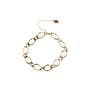 BiSjU Jewellery Armband Duo Links & Sparkle Gold Plated 