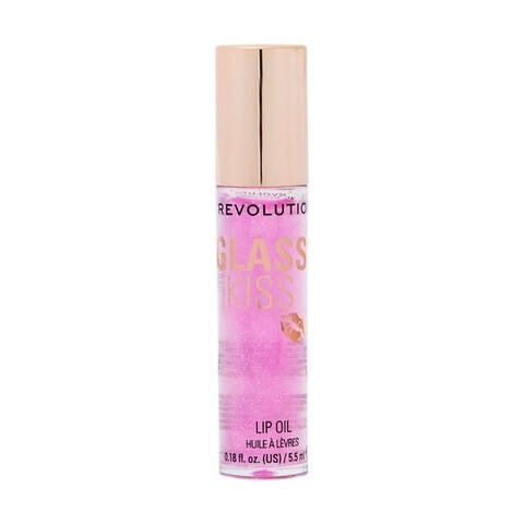 Revolution Glass Kiss Roller Ball Lip Oil Enchanted Purple Shimmer