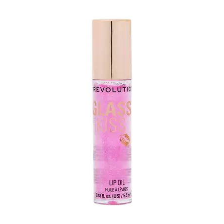 Revolution Glass Kiss Roller Ball Lip Oil Enchanted Purple Shimmer