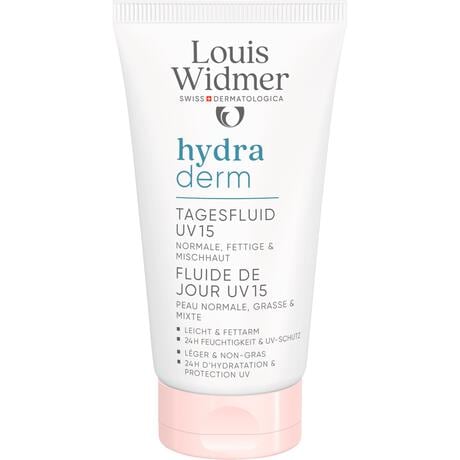 Louis Widmer Hydraderm Dag Fluide SPF15 Licht Geparfumeerd 50 ML