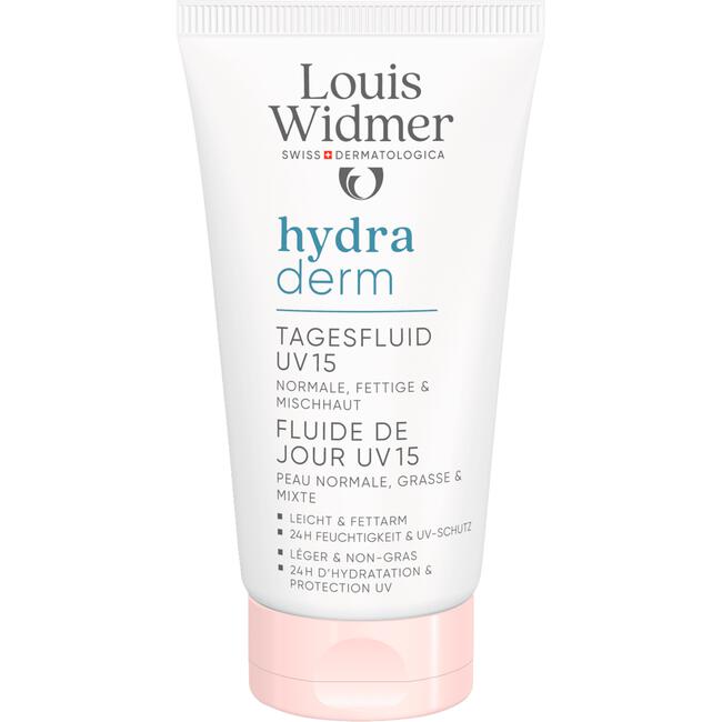 Louis Widmer Hydraderm Dag Fluide UV SPF 15 Licht Geparfumeerd 50 ML