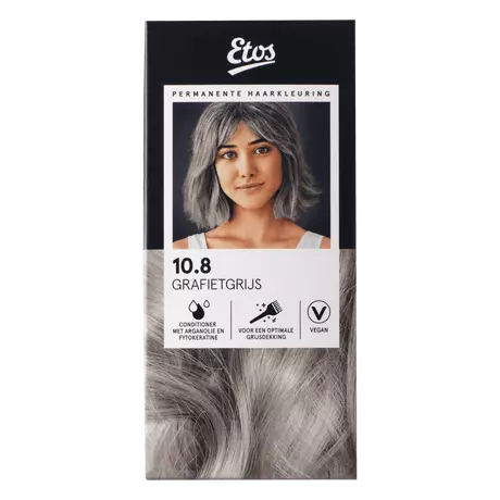 Etos Permanente Haarkleuring 10.8 Grafietgrijs