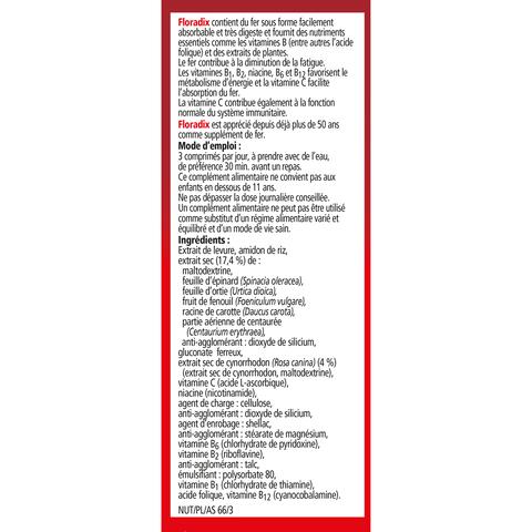 Floradix Ijzer Lactose vrij Tabletten 147 stuks
