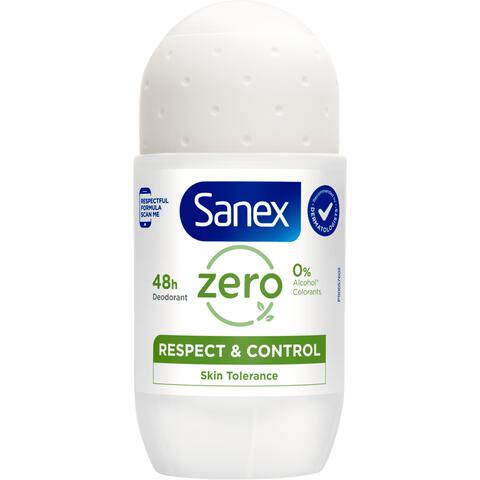 Sanex Zero% Respect & Control Deodorant Roller 50 ML