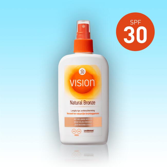 Vision Natural Bronze Zonnebrand Spray SPF30 180ML