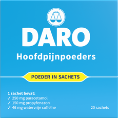 Daro Hoofdpijnpoeders 20 Sachets