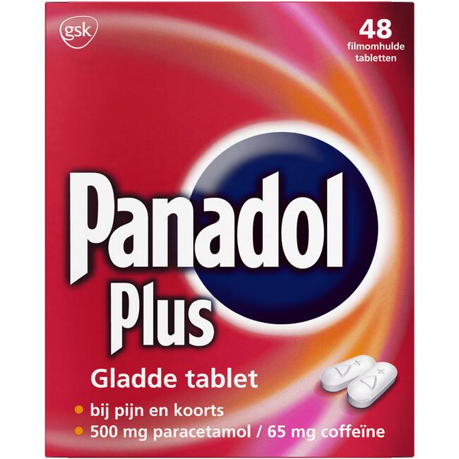 Panadol Plus Gladde Tablet Filmomhulde Tabletten 48 stuks