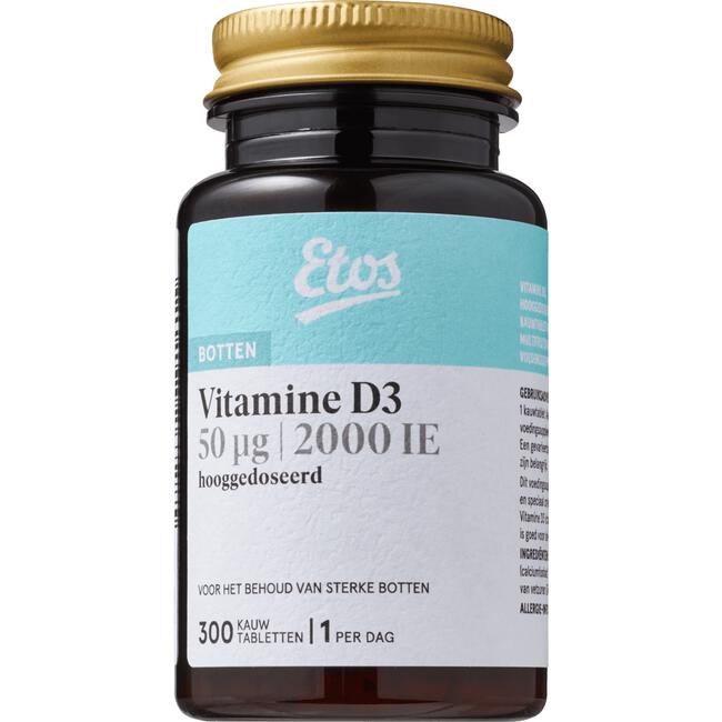 Etos D3 50 ug Kauwtabletten 300 stuks 300 EA | Etos