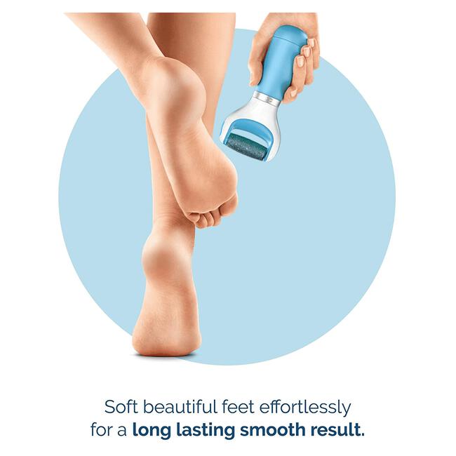 Scholl Velvet Smooth  Elekrische Voetvijl Blauw