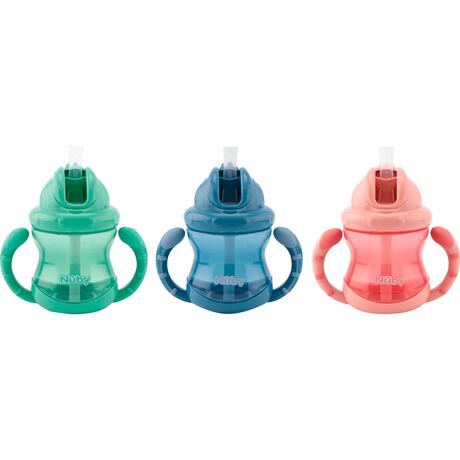NUBY FLIP-IT ANTILEKBEKER HANDVATTEN 12 MAANDEN 240 ML