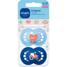 MAM Baby Original Fopspenen 6-16 maanden Blue 2 stuks