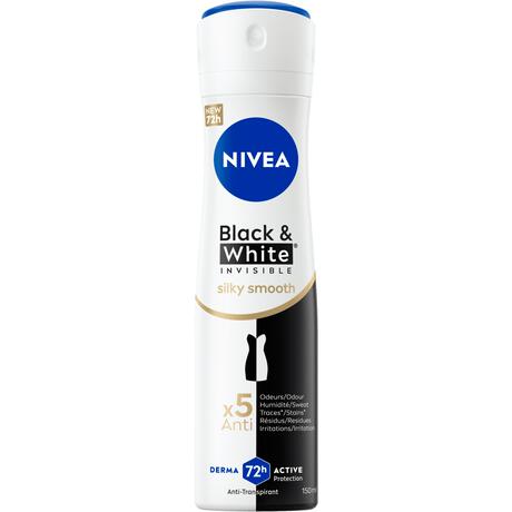 NIVEA Black & White Invisible Silky Smooth Deodorant Spray 150 ML