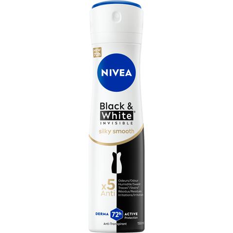 NIVEA Black & White Invisible Silky Smooth Deodorant Spray 150 ML
