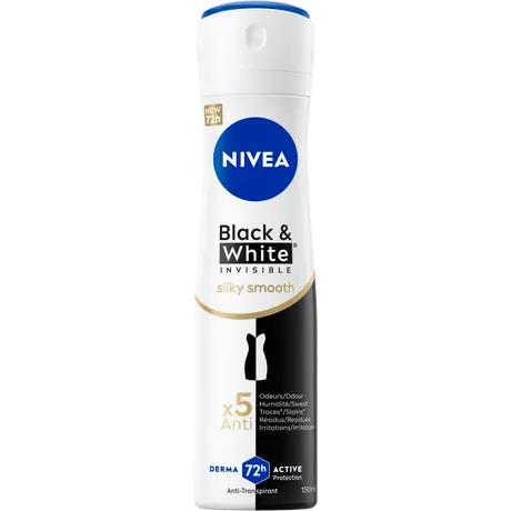 NIVEA Black & White Invisible Silky Smooth Deodorant Spray 150 ML