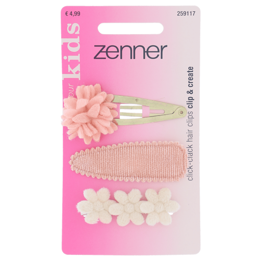 Zenner Klik-klak haarspeld kids 3x