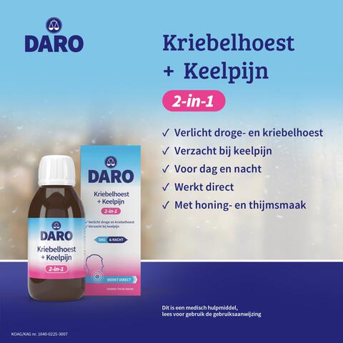 Daro 2in1 kriebelhoest+keelpijn