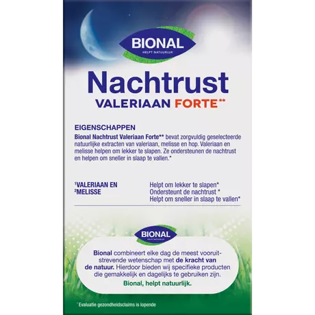 Bional Nachtrust Valeriaan Forte Capsules 60 stuks