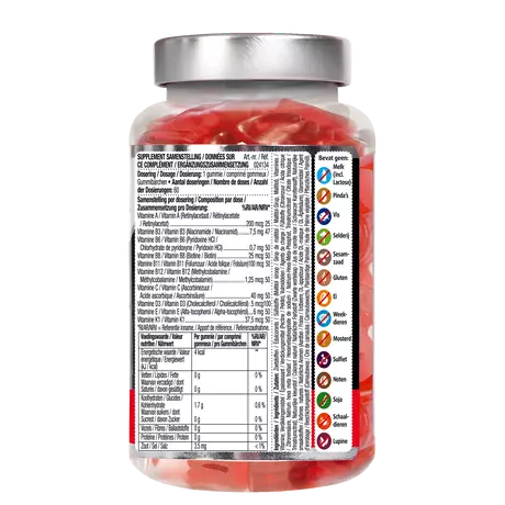 Lucovitaal Multi+ Kids Suikervrije Gummies Aardbei 60 stuks