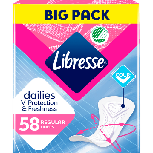 Libresse Regular Inlegkruisjes Big Pack 58 stuks