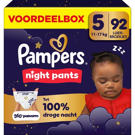 Pampers Baby Dry Night Pants Voordeelbox Luierbroekjes Maat 5 11-17 KG 92 stuks