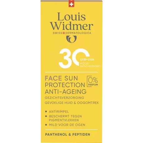 Louis Widmer Face Sun Protection Anti-Ageing SPF30 Zonder Parfum SPF30 50ML