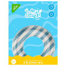 Zwemband Blauw/Wit 70 Cm