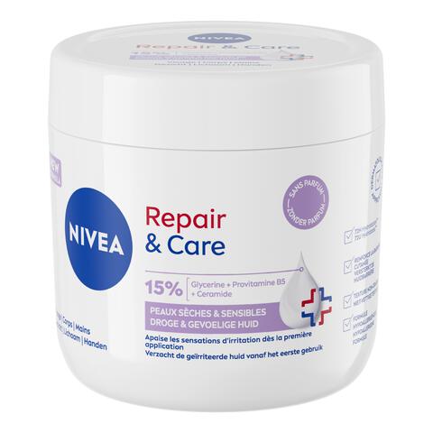 NIVEA Repair & Care Sensitive Intensief Hydraterende Bodycrème 400ml