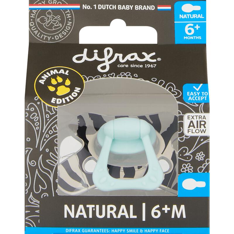 Difrax Fopspeen Natural 6+ Maanden Tiger BPA-vrij